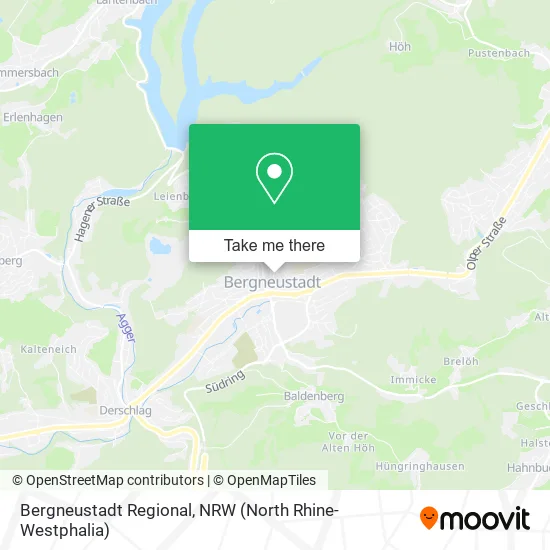 Карта Bergneustadt Regional