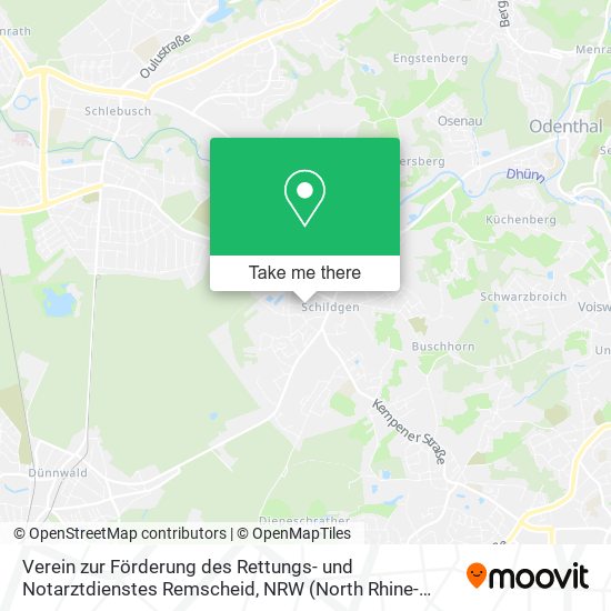 Verein zur Förderung des Rettungs- und Notarztdienstes Remscheid map