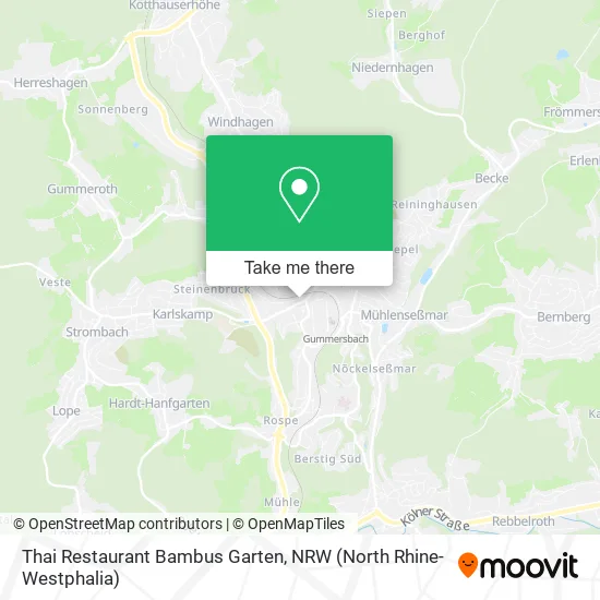 Thai Restaurant Bambus Garten map