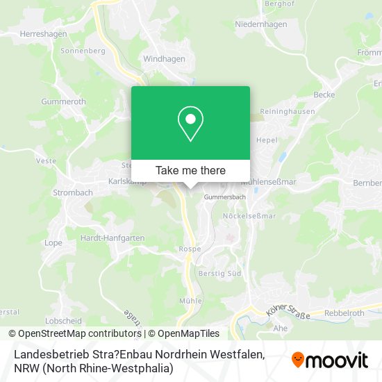 Landesbetrieb Stra?Enbau Nordrhein Westfalen map