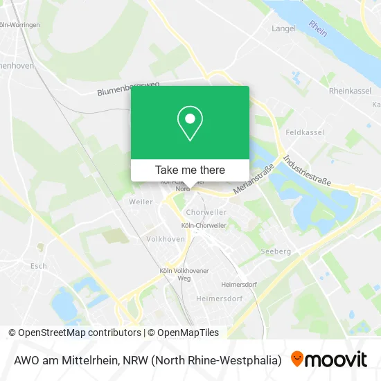 Карта AWO am Mittelrhein