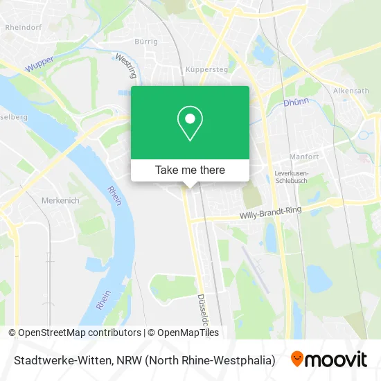 Карта Stadtwerke-Witten