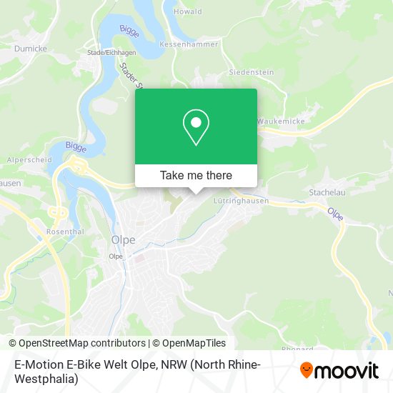 E-Motion E-Bike Welt Olpe map