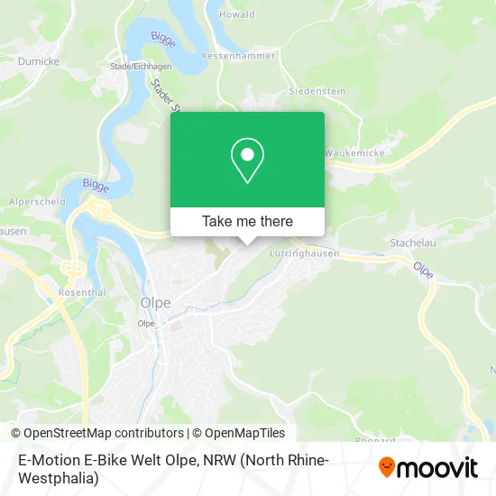 Карта E-Motion E-Bike Welt Olpe