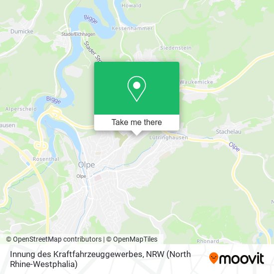 Innung des Kraftfahrzeuggewerbes map