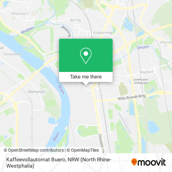 Карта Kaffeevollautomat Buero