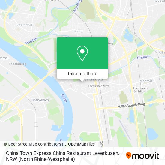 China Town Express China Restaurant Leverkusen map