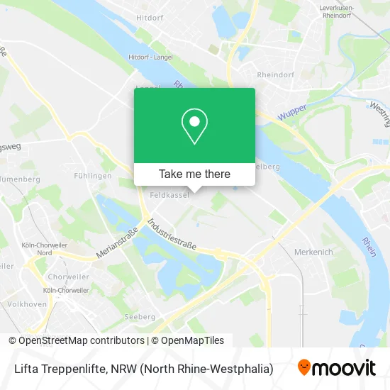 Lifta Treppenlifte map