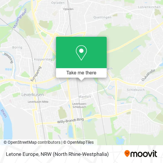 Карта Letone Europe