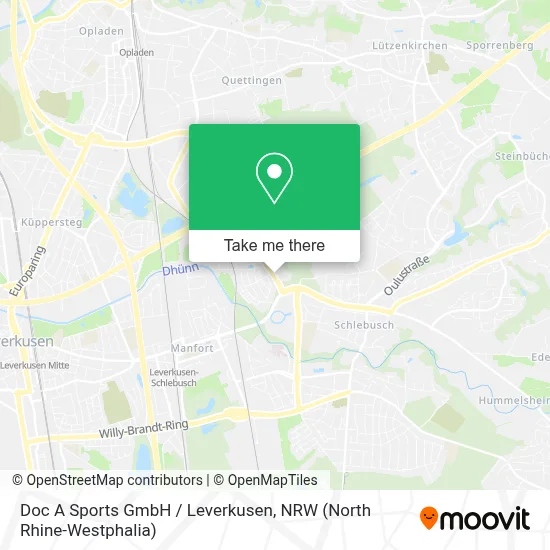 Doc A Sports GmbH / Leverkusen map