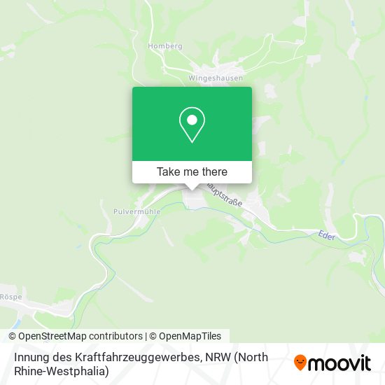 Innung des Kraftfahrzeuggewerbes map