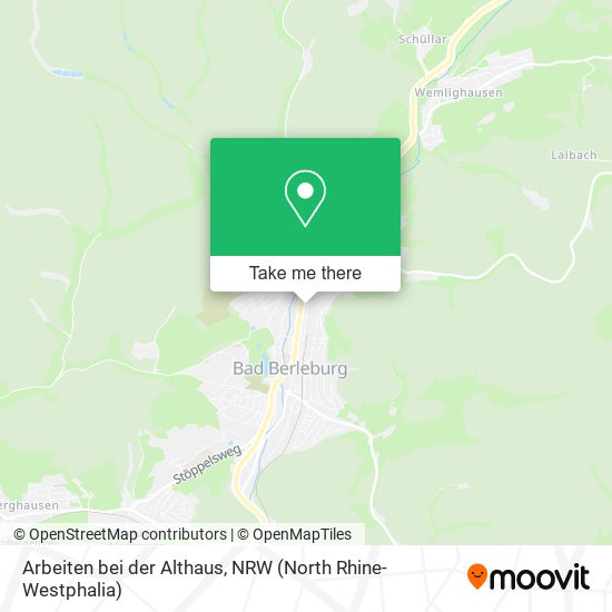 Arbeiten bei der Althaus map