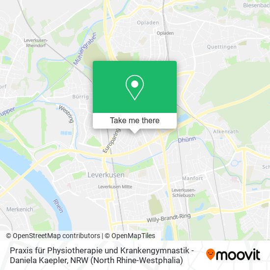 Praxis für Physiotherapie und Krankengymnastik - Daniela Kaepler map