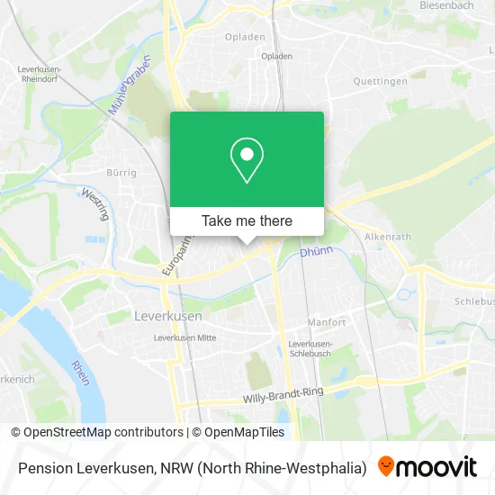 Pension Leverkusen map
