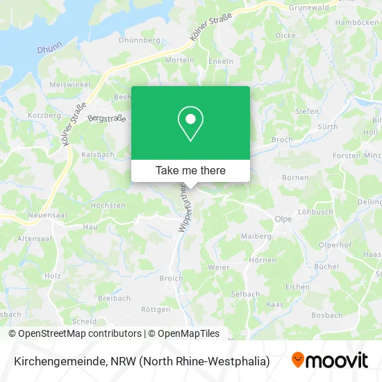 Карта Kirchengemeinde