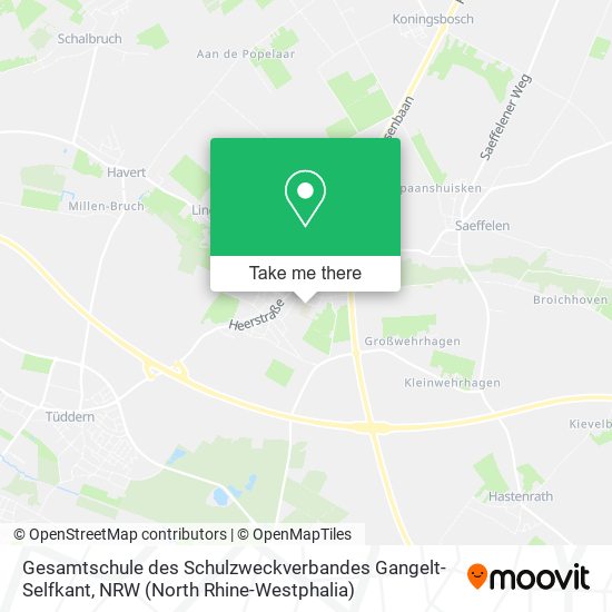 Карта Gesamtschule des Schulzweckverbandes Gangelt-Selfkant