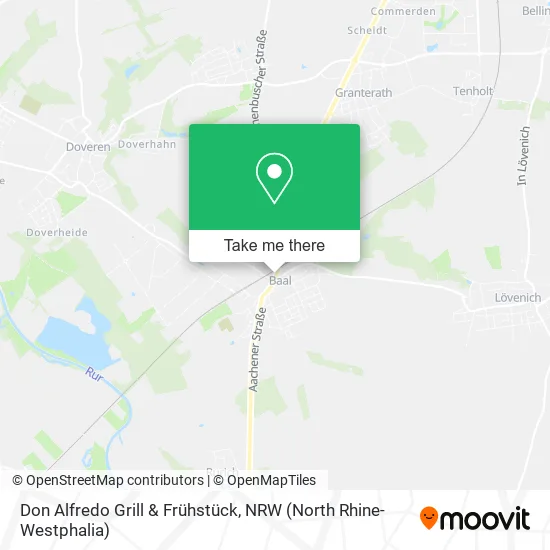 Карта Don Alfredo Grill & Frühstück