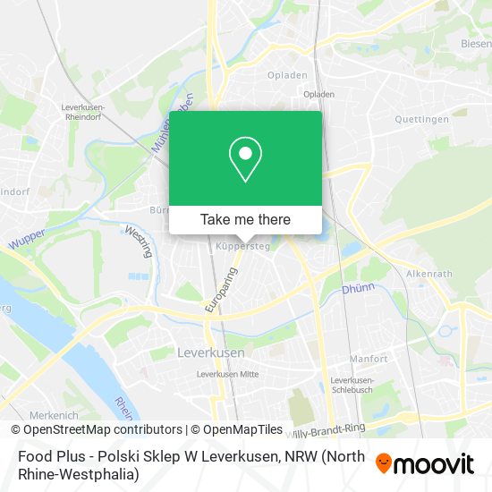 Food Plus - Polski Sklep W Leverkusen map