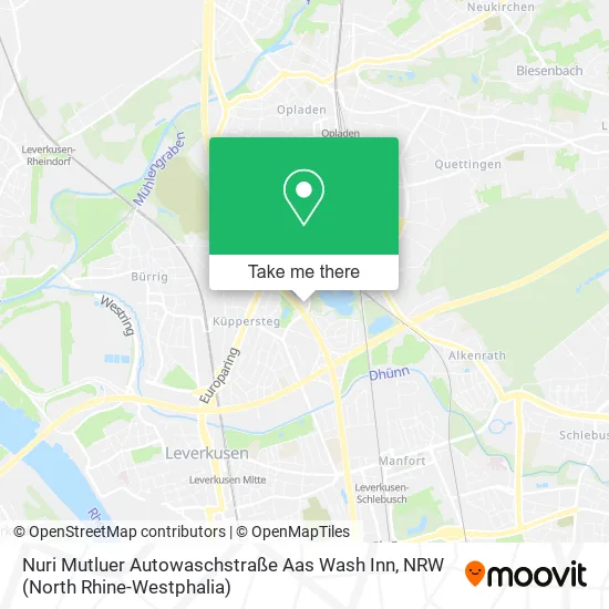 Карта Nuri Mutluer Autowaschstraße Aas Wash Inn