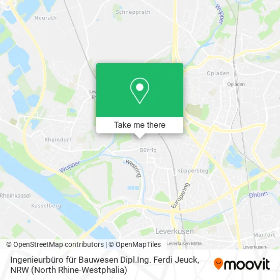 Карта Ingenieurbüro für Bauwesen Dipl.Ing. Ferdi Jeuck