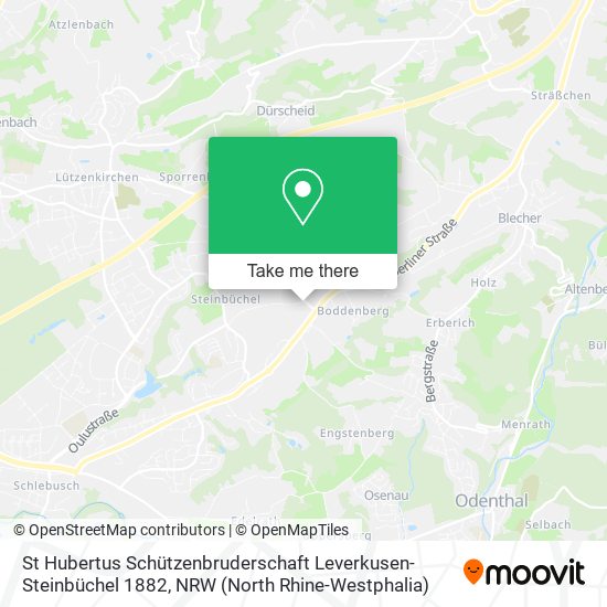 St Hubertus Schützenbruderschaft Leverkusen-Steinbüchel 1882 map