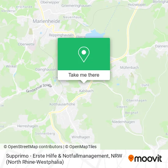 Карта Supprimo - Erste Hilfe & Notfallmanagement