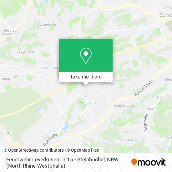 Feuerwehr Leverkusen Lz 15 - Steinbüchel map