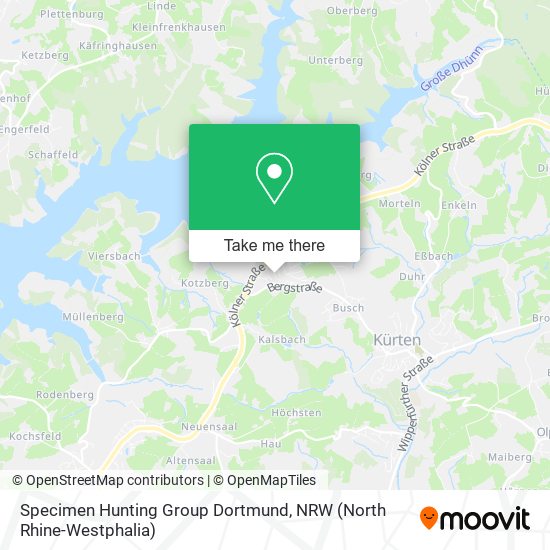 Specimen Hunting Group Dortmund map