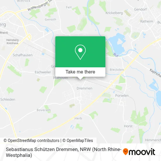 Sebastianus Schützen Dremmen map