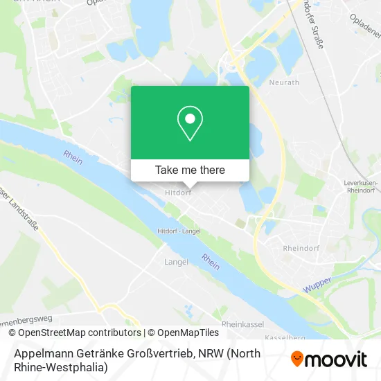 Карта Appelmann Getränke Großvertrieb