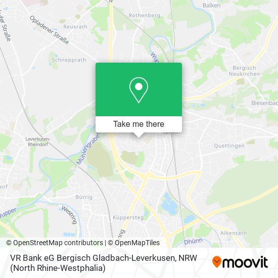 VR Bank eG Bergisch Gladbach-Leverkusen map
