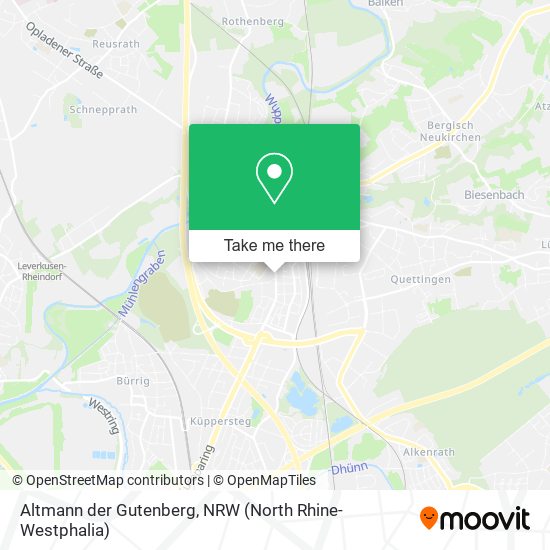 Altmann der Gutenberg map