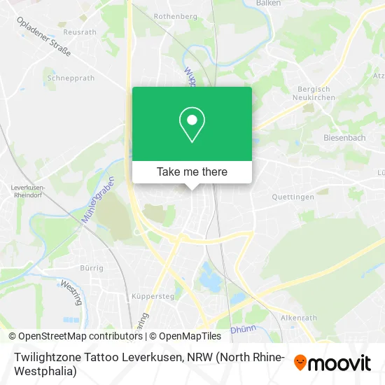 Twilightzone Tattoo Leverkusen map