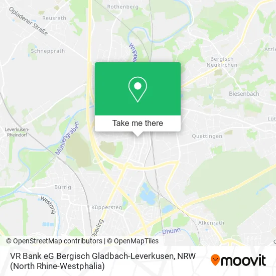 Карта VR Bank eG Bergisch Gladbach-Leverkusen