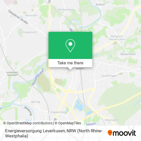 Карта Energieversorgung Leverkusen