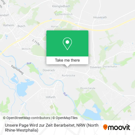 Карта Unsere Page Wird zur Zeit Berarbeitet