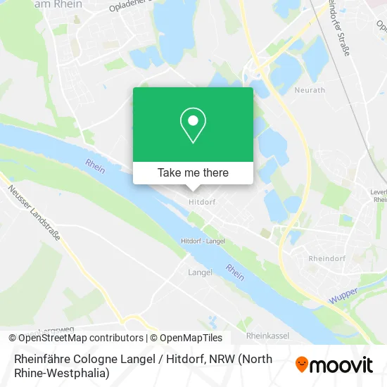 Rheinfähre Cologne Langel / Hitdorf map