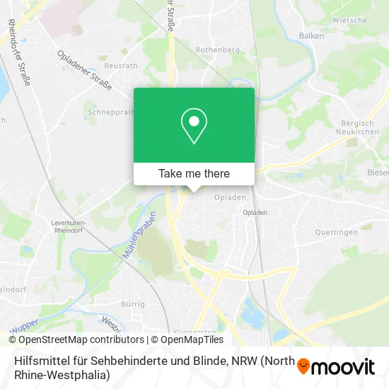 Карта Hilfsmittel für Sehbehinderte und Blinde