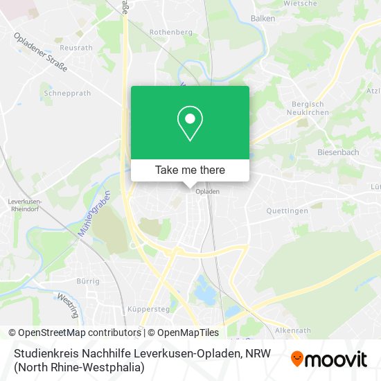 Studienkreis Nachhilfe Leverkusen-Opladen map