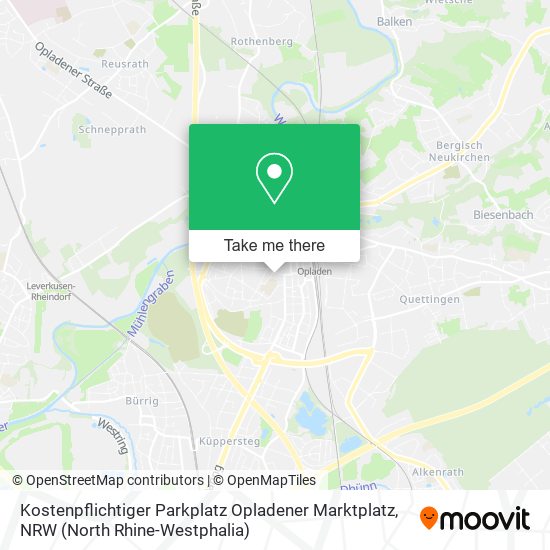 Kostenpflichtiger Parkplatz Opladener Marktplatz map