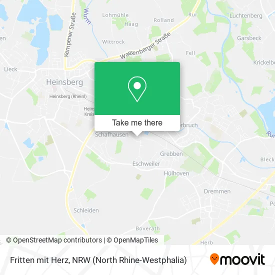 Карта Fritten mit Herz