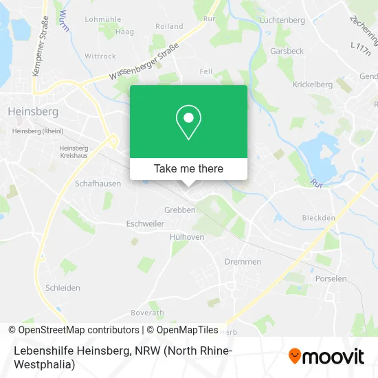 Lebenshilfe Heinsberg map