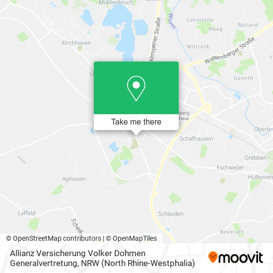 Allianz Versicherung Volker Dohmen Generalvertretung map