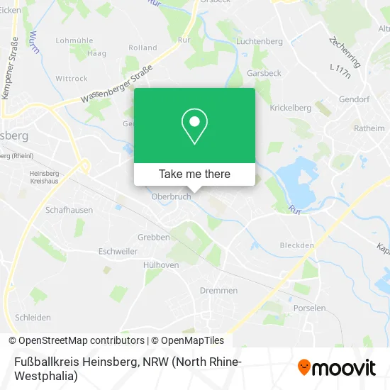 Карта Fußballkreis Heinsberg