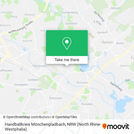 Handballkreis Mönchengladbach map