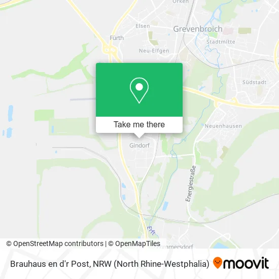 Карта Brauhaus en d'r Post