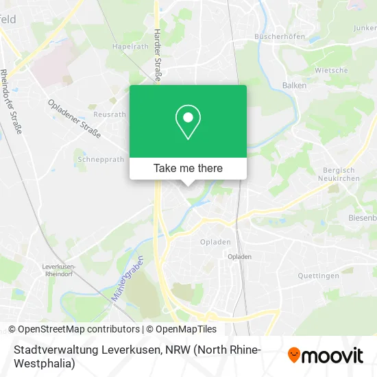 Карта Stadtverwaltung Leverkusen
