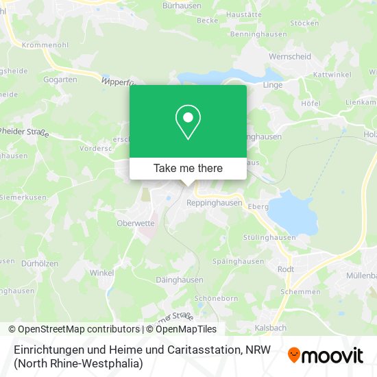 Einrichtungen und Heime und Caritasstation map