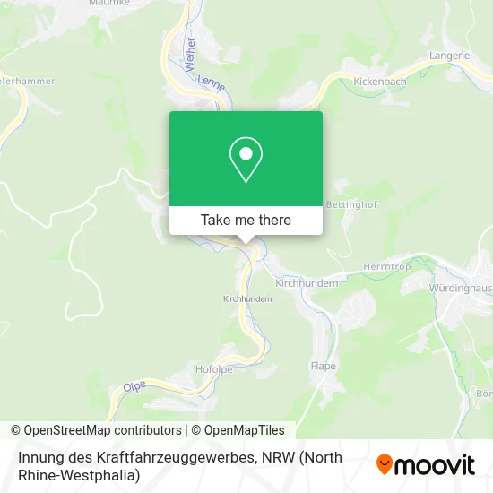 Innung des Kraftfahrzeuggewerbes map