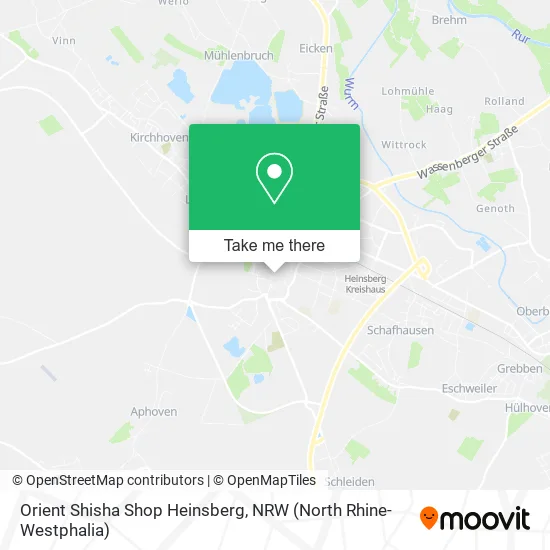Карта Orient Shisha Shop Heinsberg